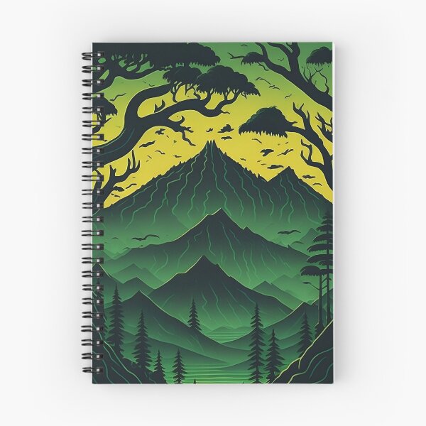 Item preview, Toxic Green Mountain Sunset designed and sold by hassanjnoub.