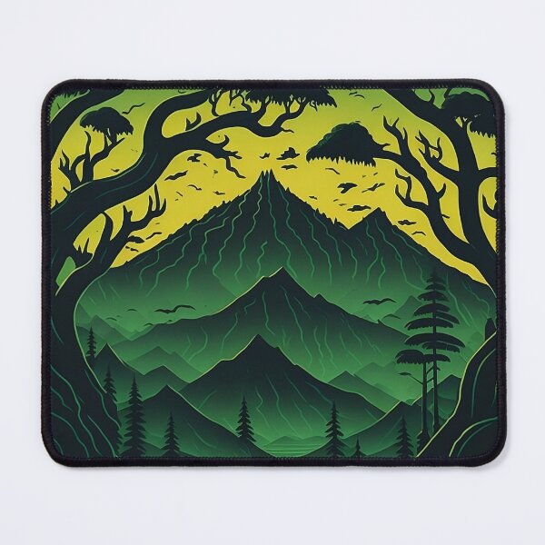 Item preview, Toxic Green Mountain Sunset designed and sold by hassanjnoub.
