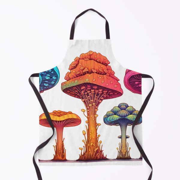 Artikelvorschau, Psychedelic hippie mushrooms in retro style. entworfen und verkauft von anytka.