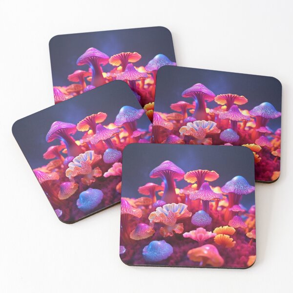 Item preview, Psychedelic hippie mushrooms in retro style. designed and sold by anytka.