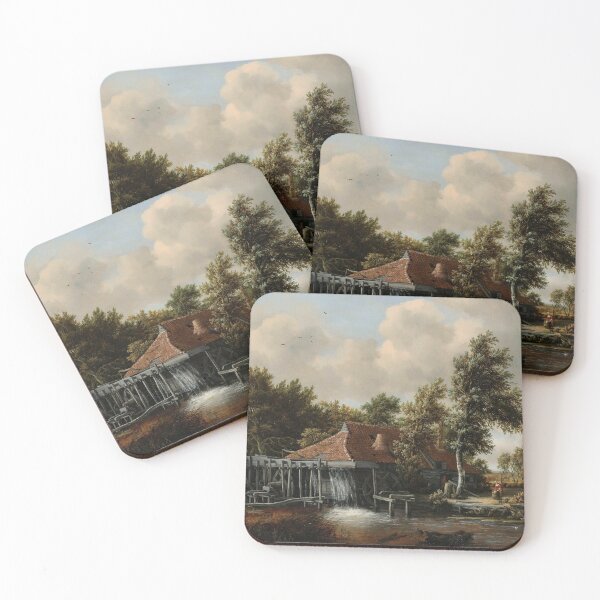 Item preview, A Watermill | Meindert Hobbema | 1664 designed and sold by CJET.
