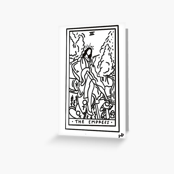 Empress Tarot Card  Greeting Card