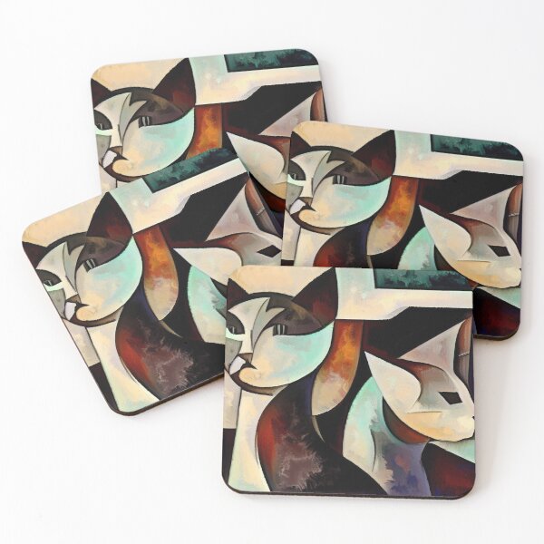 Item preview, Abstract Cubist Cats designed and sold by Bold-Splash.