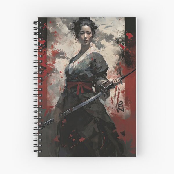 Item preview, Samurai Woman- japan-japanese-warrior-katana-sword-girl designed and sold by Hermossa-Art.