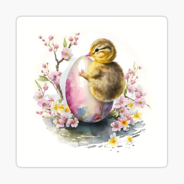 Animals celebrate Easter - the frog | Sticker