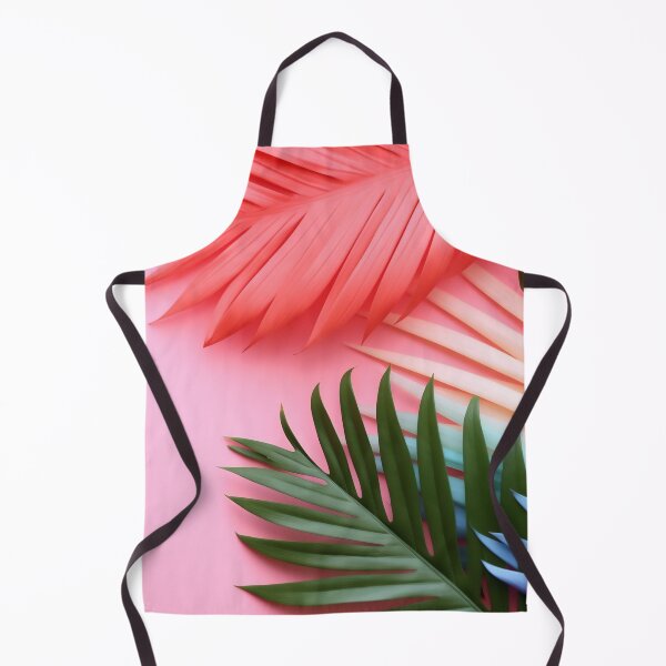 Item preview, Tropical multicolored palm leaves on pink background. Flat lay, top view. designed and sold by anytka.