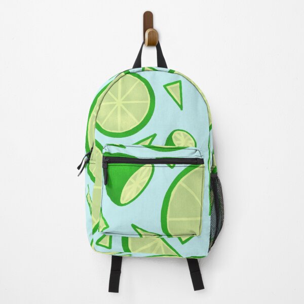 Item preview, Lime Fresh Fruit Seamless Pattern Blue designed and sold by AnchoredMae.