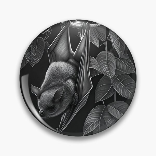 Item preview, Black and white pencil drawing of a Bat designed and sold by Pencil-Art.