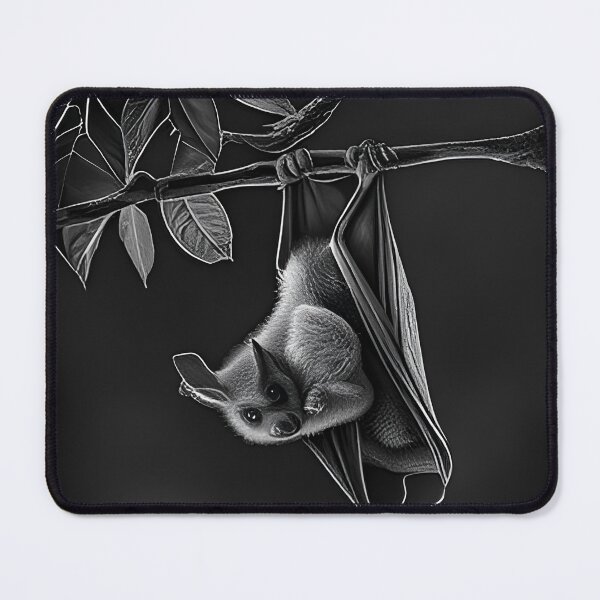 Item preview, Black and white pencil drawing of a Bat designed and sold by Pencil-Art.