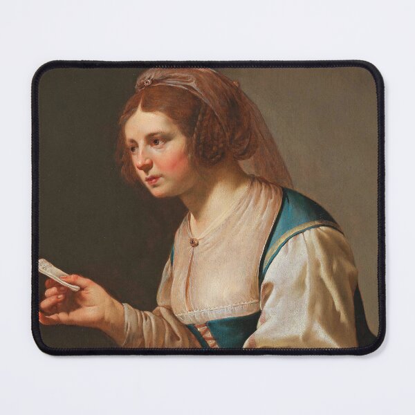 Item preview, A Young Woman with a Love Letter | Jan van Bijlert | 17th Century designed and sold by CJET.