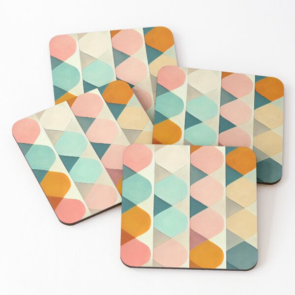 Item preview, Background in 60s, 70s, 80s style. Wallpaper or poster blank. Geometric pattern. designed and sold by anytka.