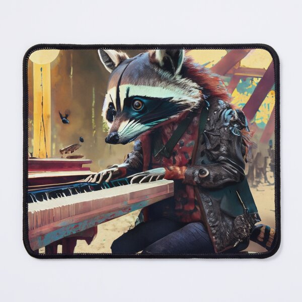 Item preview, Raccoon Pianist designed and sold by Skull Rhiz.