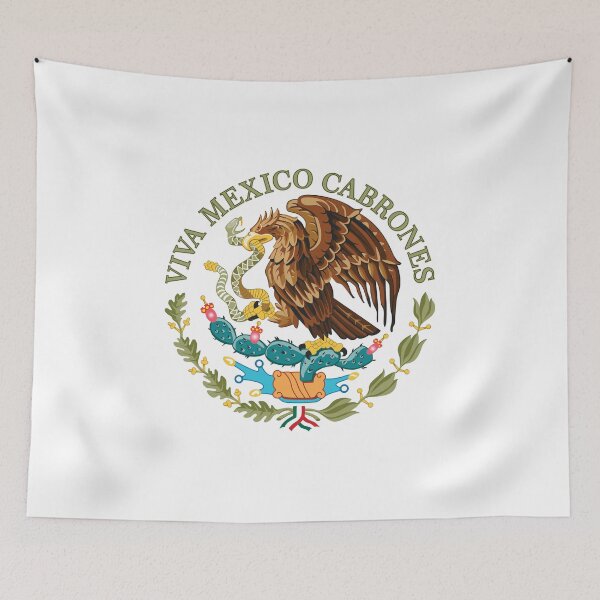 Item preview, Viva Mexico Cabrones-Mexican coat of arm designed and sold by promoshirts.