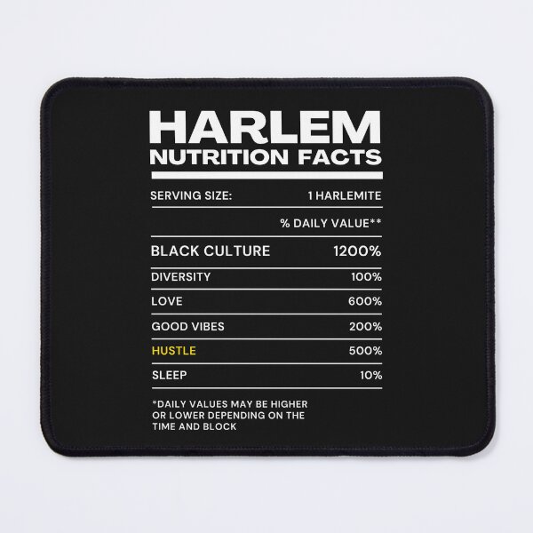 Item preview, Funny Harlem Nutrition Fact Design  designed and sold by HarlemsGee.