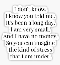 I am very small Sticker