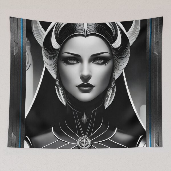 Item preview, Empress Alestra Of The Delkan Empire Captivating AI Concept Art Portrait by Xzendor7 designed and sold by Xzendor7 Digital Art Creations.