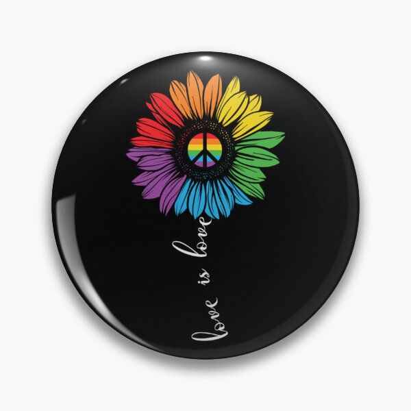 Item preview, Love Is Love Rainbow Flower. LGBTQ Pride designed and sold by Subtle Pride Shop.