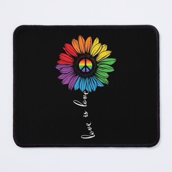 Item preview, Love Is Love Rainbow Flower. LGBTQ Pride designed and sold by Subtle Pride Shop.