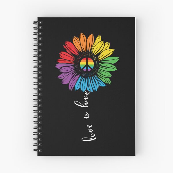 Item preview, Love Is Love Rainbow Flower. LGBTQ Pride designed and sold by Subtle Pride Shop.