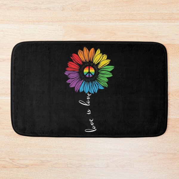 Item preview, Love Is Love Rainbow Flower. LGBTQ Pride designed and sold by Subtle Pride Shop.