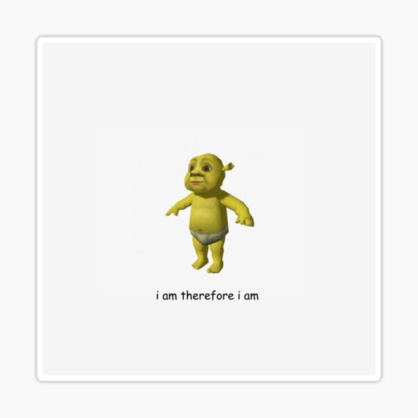 shrek is life t pose  Sticker for Sale by chongca