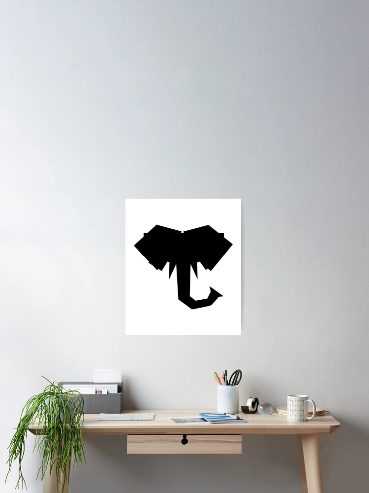 Thumbnail 2 of 3, Poster, Elephant designed and sold by BasicDesignsDK.