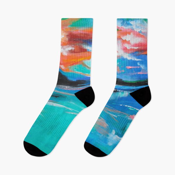 Item preview, Lake Sunset Abstract designed and sold by galina-art.