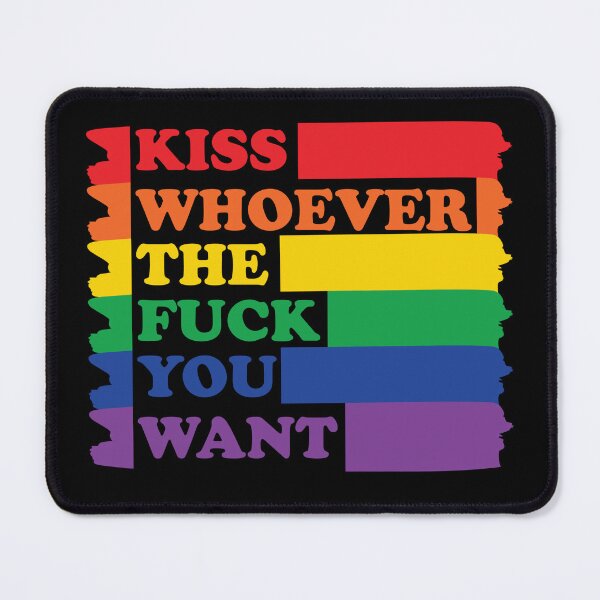 Item preview, Kiss Whoever The Fuck You Want. LGBTQ Pride designed and sold by Subtle Pride Shop.