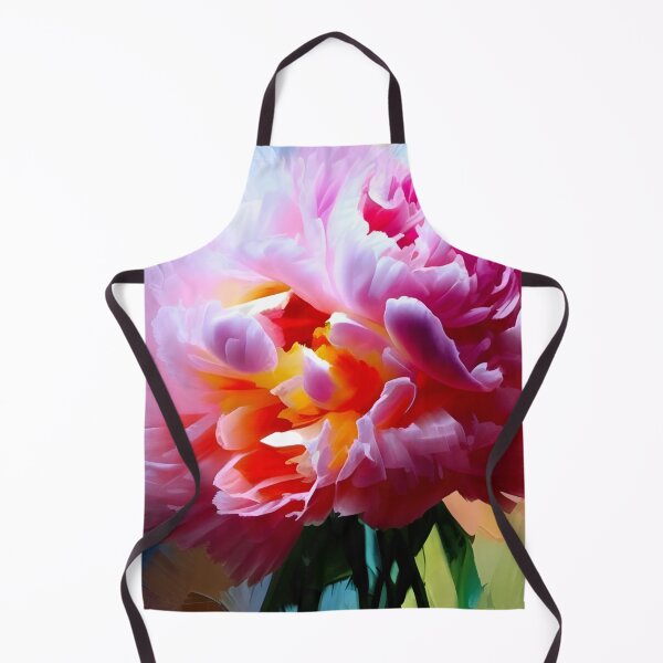 Item preview, Pink Elation II vibrant peony floral art designed and sold by Glimmersmith.