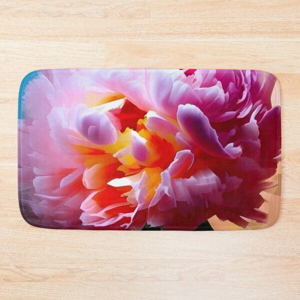 Item preview, Pink Elation II vibrant peony floral art designed and sold by Glimmersmith.