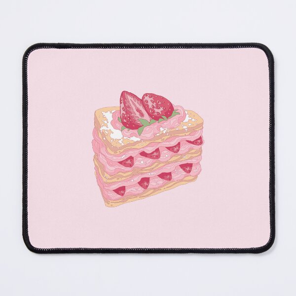 Item preview, The cute pink strawberry cake  designed and sold by MinimalAnGo.
