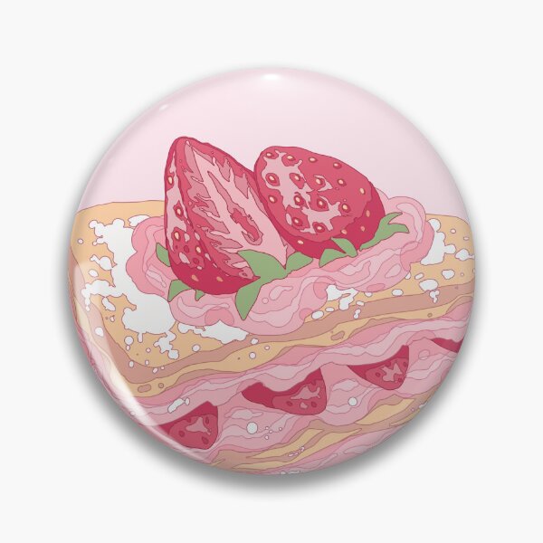 Item preview, The cute pink strawberry cake  designed and sold by MinimalAnGo.