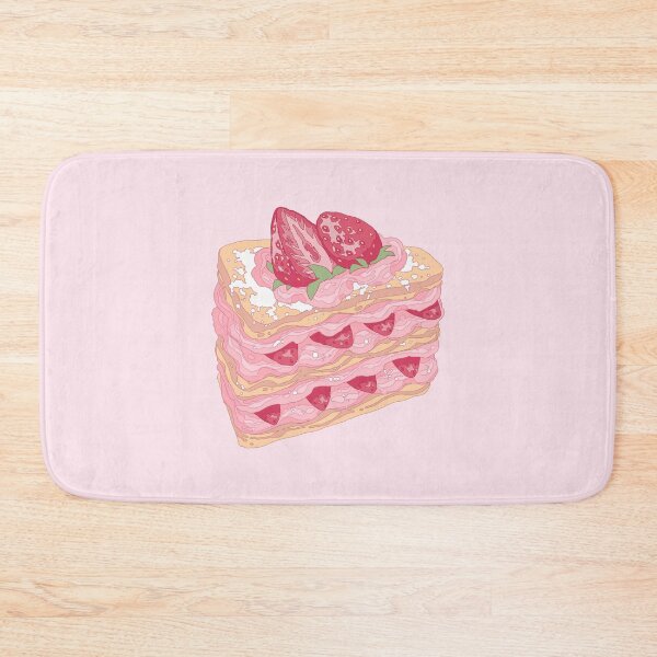 Item preview, The cute pink strawberry cake  designed and sold by MinimalAnGo.