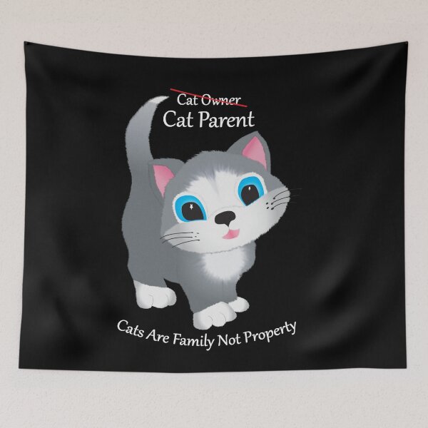 Item preview, Cat Parent White Type designed and sold by Karen Wood.