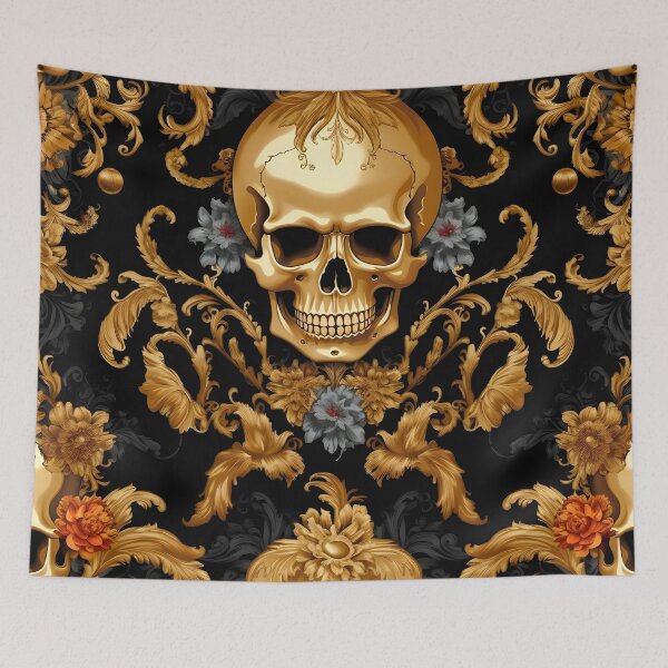 Item preview, Gilded Elegance: The Golden Skull designed and sold by SweetRepeat.