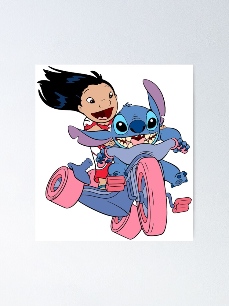 Stitch design from Leo and Stitch cartoon Stitch t-shirt Art Board Print  for Sale by godahassan