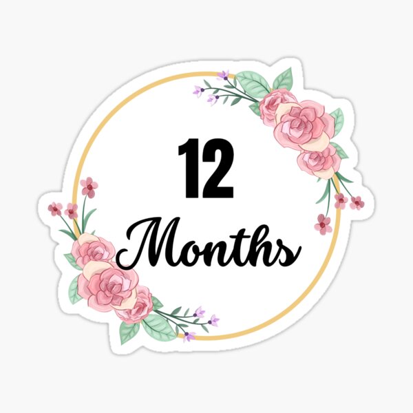 12 Birth Month Floral Stickers