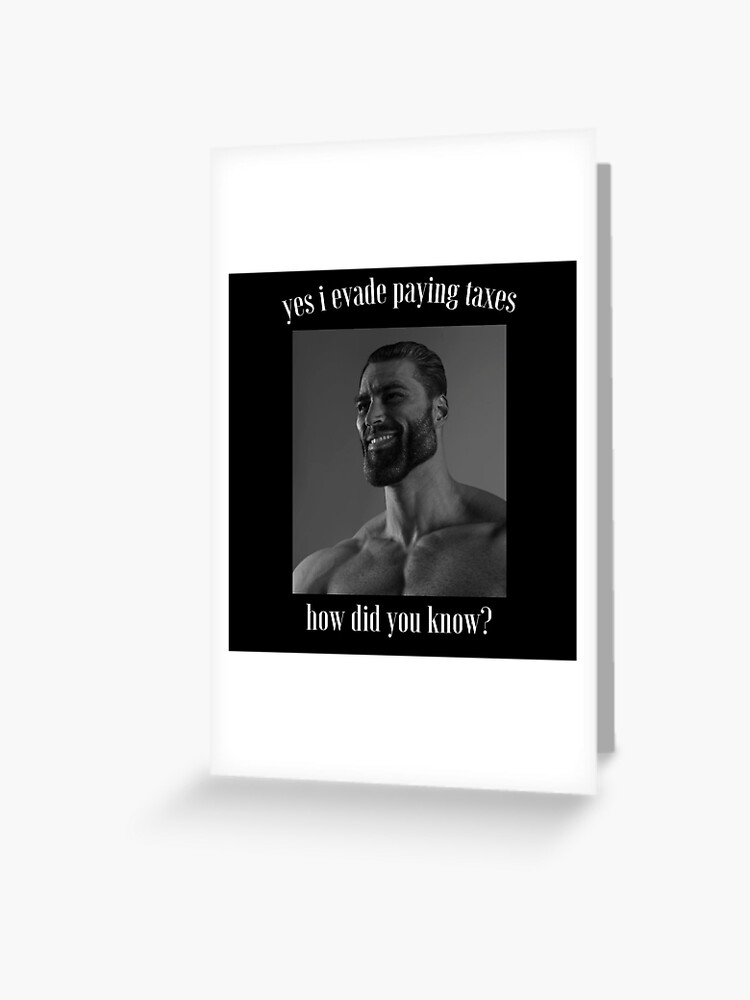 Gigachad Meme | Greeting Card