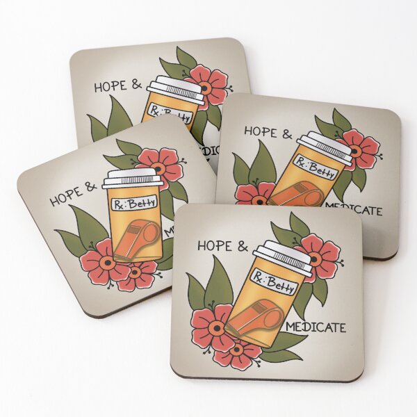 Item preview, Betty RX with background - Hot Mulligan  designed and sold by HaleighMade.