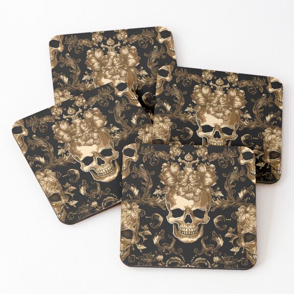 Item preview, Baroque Elegance: Intricate Skull Pattern designed and sold by SweetRepeat.
