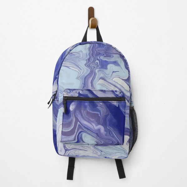 Item preview, Blue Wave Abstract Pour Paint Art designed and sold by mamahellfire31.