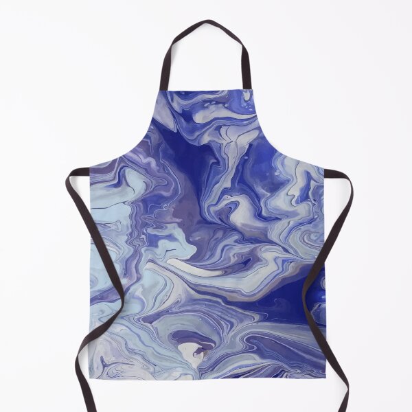 Item preview, Blue Wave Abstract Pour Paint Art designed and sold by mamahellfire31.