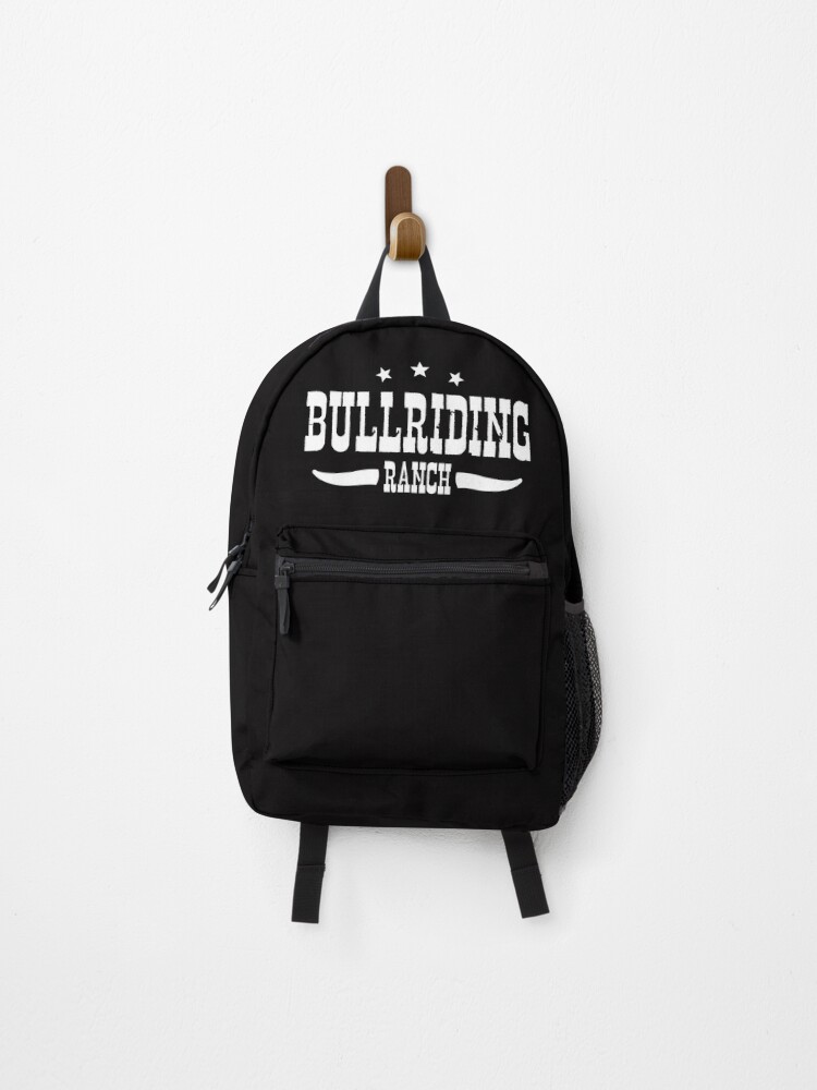 Thumbnail 1 of 3, Backpack, Bull Riding Ranch white designed and sold by RicardoPeragua.
