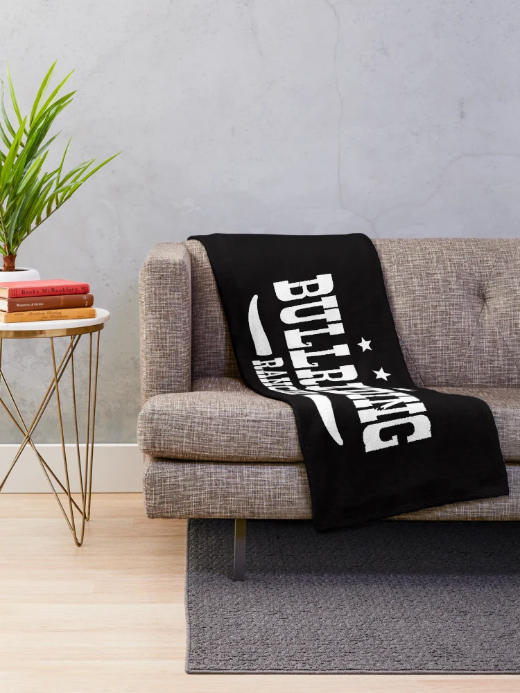 Thumbnail 2 of 6, Throw Blanket, Bull Riding Ranch white designed and sold by RicardoPeragua.