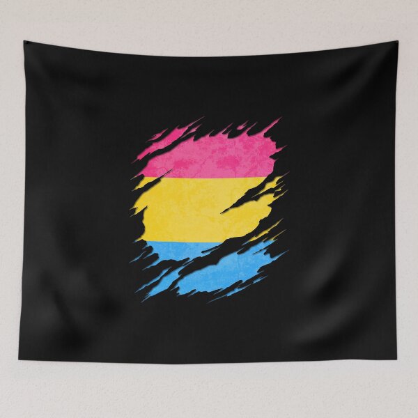 Item preview, Pansexual Pride Flag Ripped Reveal designed and sold by Patrick Hiller.