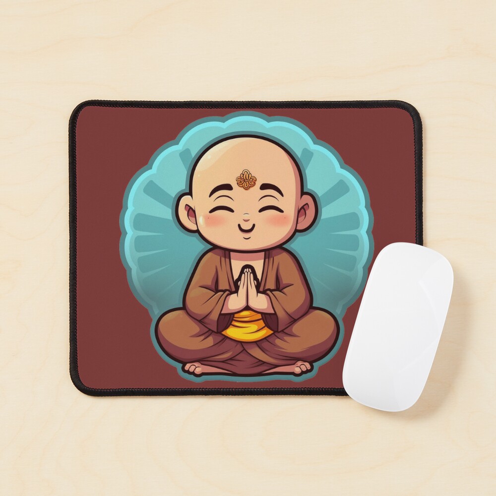 Cartoon Little Buddha' Mouse Pad