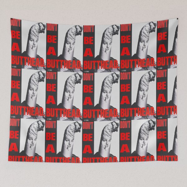 Item preview, Vintage Don't Be a Butthead cigarette smoking funny CDC advertising poster designed and sold by Jéanpaul  Ferro.