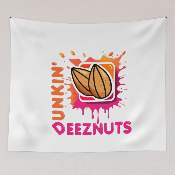 Item preview, Dunkin deeznuts funny sarcastic design designed and sold by AXIOM13.