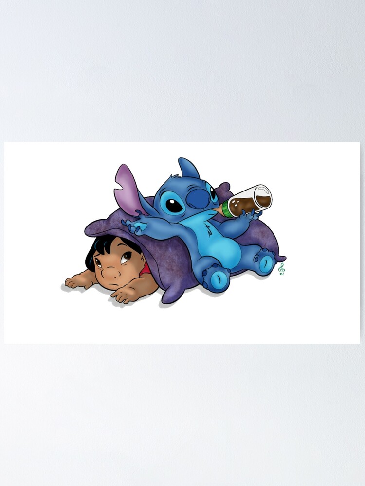 stitch and angel Poster by Reality Fan
