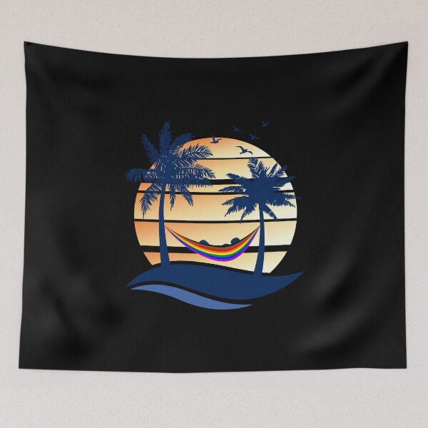 Item preview, Philly LGBTQ Pride Hammock Summer Beach Sunset designed and sold by Patrick Hiller.